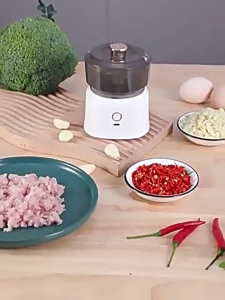Pengisar Dapur Rechargeable Mini Baby Food Mixer Processor Electric Wireless Blender Garlic Chopper Meat Grinder Kitchen Appliances 电动搅拌机