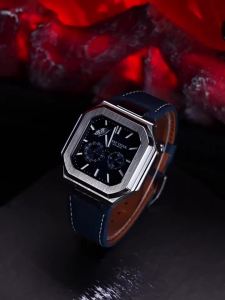 mens automatic mechanical watch luminous24-hour indicator calendar display stainless steel case water resistant sapphire crystal