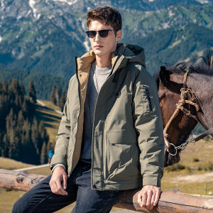 Enjeolon | Áo Khoác Hooded Dày ấm 90% Down Mùa Đông