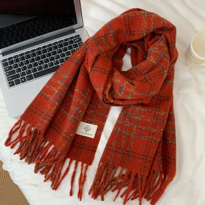 Womens Cashmere Scarf Thick Warm Winter New Style Korean Version Atmosphere Sense Small Clear Additions Shawl Neck Warmer