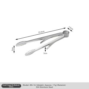 Campingmoon | Non-slip Stainless Steel Food Tongs with Stand