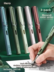 HERO | Student Pen for Elementary Grade 3-6 Beginners With Replaceable Ink Cartridges
