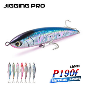 Jigging Pro Legato 190mm 60g Mồi giả kiểu bút nổi Câu cá trên biển Mồi nhử cá nổi trên mặt nước cá ngừ KINGFISH GT