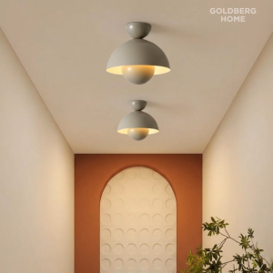 Spandau Ceiling Spot Light Flowerpot White 23cm 6W Daylight | Goldberg Home