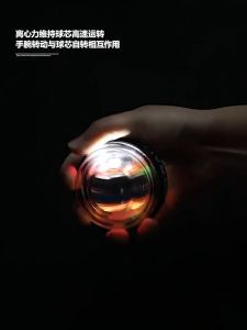5 Warna LED Gyro Ball Power Wrist Hand Ball Spinner Powerball Metal LED Auto Starter Hand Gym Latihan Kekuatan Pergelangan Tangan
