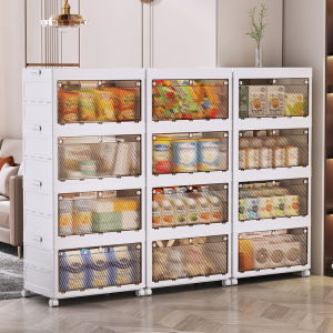 Foldable Storage Cabinet Clothes Storage Box For Home Living Room Toys Cabinet Locker Snack Cabinet Storage Cabinet