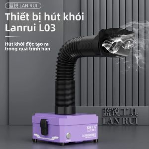 Máy Lọc Khói Hàn Lanrui L03 12V Thiết Bị Hút Khói Sửa Chữa Điện Thoại Di Động Máy Hút Khói Cắt Sương Mù