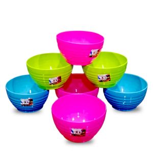 Mangkuk Plastik Bulat Koi Bahan Bpa Free Isi 6 Pcs Dan 12 Pcs