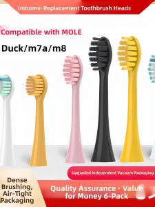 Soft Bristle Electric Toothbrush Head Adapter for MOLE M7A Little Yellow Duck M8 Children YKB510 Replacement Head Oral Care