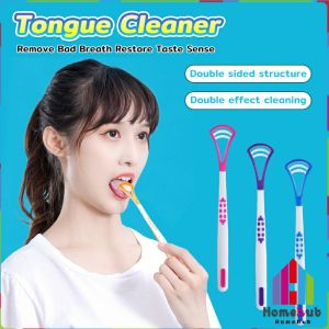 HB Tongue Cleaner Oral Mouth Hygiene Dental Care Plastic Scraper