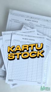 100 pcs Kartu Stock Keluar Masuk Barang A4 Bamboo Besar