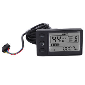S866 Electric  Display LCD Meter 24V 36V 48V Electric Scooter Control Panel with  Plug Electric Bike LCD Display Meter