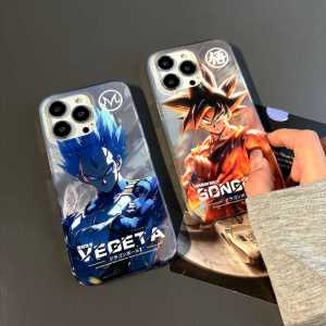 Applicable to Apple Dragon Ball Feather Yarn Phone Case Iphone15promax Japanese Bird Mountain Ming 14plus Sun Wukong 13pm Cartoon 12 Anime Vegeta I11 Drop-Resistant 8 Plating Protective Case