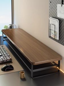 TIJU | Ergonomic Monitor Riser Desktop Organizer