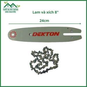 Lam máy cưa xích Dekton 8 inch và dây xích 1/4-043 8" dùng cho máy M21-CS08BL