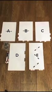 Rak Buku Desktop Berbentuk Pohon & Penyimpanan Solid Meja