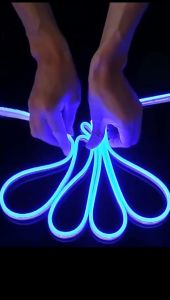 Paket Lampu LED Neon Flex 220V Lengkap Tinggal Colok / Warna Neon Box Outdoor wateproof 1-5M  tahun baru Islam