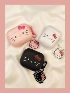 Cartoon Butterfly Knot KT Cat Airpods Protective Case Wireless Bluetooth Apple Earphone Cover Soft TPU Second Generation Third Generation Fourth Generation Fifth Generation