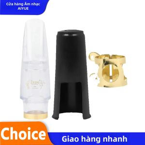IRIN | Bộ Ống Ngậm Kèn Saxophone IRIN Alto Kèm Dây Buộc Và Nắp Nhựa ABS Trong Suốt + Kim Loại Phụ Kiện Âm Thanh Chất Lượng Cao Có Thể Tái Sử Dụng