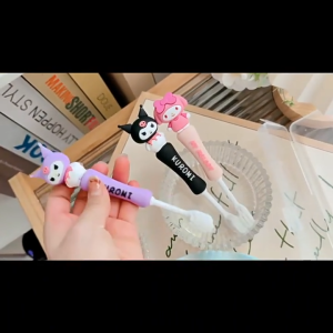 Bàn Chải Đánh Răng Trẻ Em Có Lông Mềm Hoạt Hình Dễ Thương Bàn Chải Lông Mềm Trẻ Em Kulomi Melotti 3-6-12 Tuổi Không Làm Tổn Thương Răng