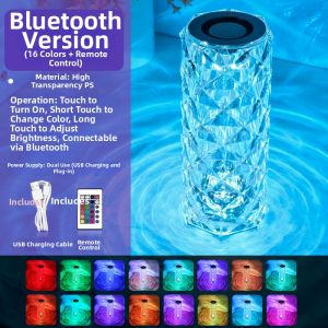 LAISILIMANWEI | Crystal-Cut Soft Glow 3D Surround Sound Night Light