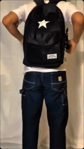 TAS RANSEL SEKOLAH  BACKPACK-CANVAS/ Tas Ransel Star Bintang Corduroy / TAS Sekolah Kuliah Kerja