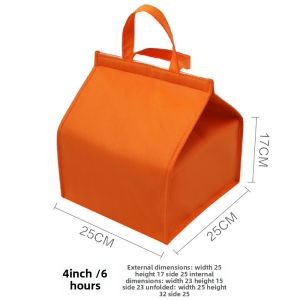 Large Size 12 Inch 14 Inch Insulated Bag Refrigeration Preservation Mooncake Storage Bag Heat Preservation Ice Skin Cake Bag