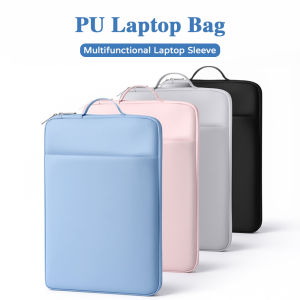 PU Leather Laptop Bag Sleeve Shockproof Waterproof Notebook Carry Case 13 14 15.6 Inch⚡PH deliveryIn stock⚡