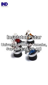 Insulator Putar Universal Semua Jenis Motor Manipul Intake Manifold Intek Leher Angsa Mutar Miring Variasi PE 24 26 28 Merah Chrome Biru Emas Hitam