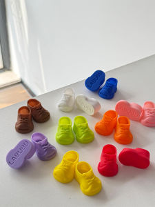 Labubu Silicone Shoes for Dolls Trendy Clothes Suitable for First Second And Third Generation 17cm Dolls Hanging Ornaments
