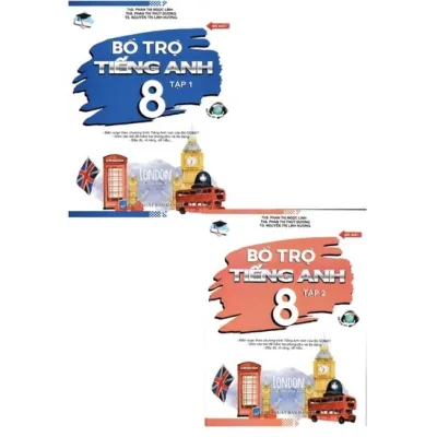 Sách - Combo Bổ Trợ Tiếng Anh Lớp 8 (Bộ 2 Cuốn)