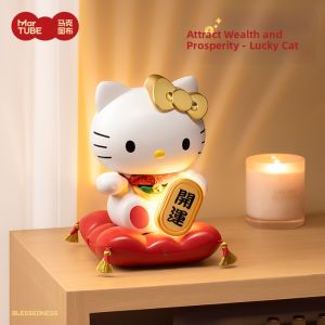 Automatic Waving Luck Cat Statue Ornament
