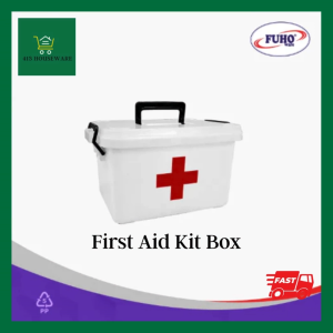 First Aid Kit Box with Tray 3liters 3L 3 liters White First Aid Storage Box Utility Box - Fuho #FA199
