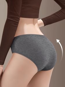 Breathable Sport Yoga Seamless Cotton Underwear Womens Full Pure Cotton 7A Antibacterial No Butt Squeezing mid Waist Ladies Triangle Panties