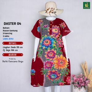 DASTER 08 KENCANA UNGU LEBEL BIRU DASTER BATIK KENCANA UNGU JUMBO LD 120 CM PB 115 CM OBRAL SAMBUNGAN - BISA COD