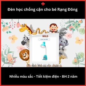 Đèn Học Để Bàn Chống Cận Cho Bé - Đèn Học Led Rạng Đông 5W Nhiều Màu Sắc - RD-RL-24.V2 - BH 2 Năm