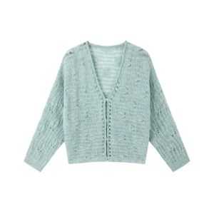 WESTAYONE | Mint Green Knitted Cardigan Lace Ruffled Dress Spring Summer