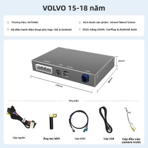 Mô-đun Không Dây/có Dây AUTOABC Carplay Android Auto Dành Cho Volvo V40 V60 V70 S60 S80 XV60 D2 Màn Hình OEM 5.8 Inch Tích Hợp Camera