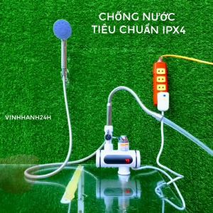 Máy nước nóng lạnh lắp đặt tại vòi vòi nước nóng lạnh trực tiếp (VÒI XẢ MÊM) có thể bẻ đi các hướng