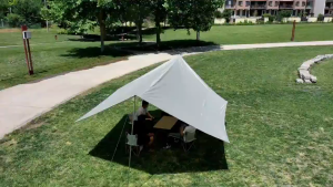 Outdoor canopy vinyl portable camping tent camping shade tent self-driving tour butterfly tent vinyl canopy