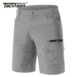 TACVASEN Hiking Cargo Shorts Mens Lightweight Quick-Dry Water-resistant Short Pants with Multiple-pockets Summer Shorts for Men