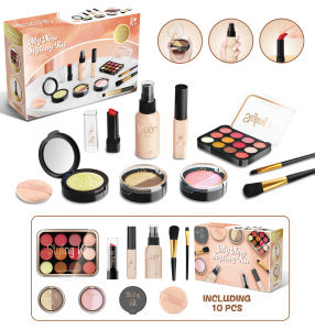 Play Makeup Toys Simulated Cosmetics Fake Makeup Set Lipstick Powder Blusher Not Real Makeup for Girl Gifts