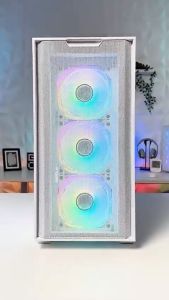 ASUS A21 MATX Pre-Install 3x120mm ARGB FanSupport GPU up to 380mm360mm CoolerPorous Front-Panel Mesh Desktop Casing