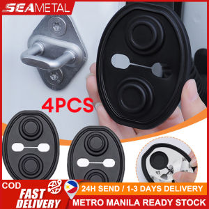 SEAMETAL 4pcs Car Door Silent Shock Pad Silicone Car Door Lock Anti-collision Protective Cover Mute Damping Cushion Gasket
