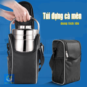Túi đựng cà mên hộp cơm văn phòng 3 lớp cao cấp có dây đeo