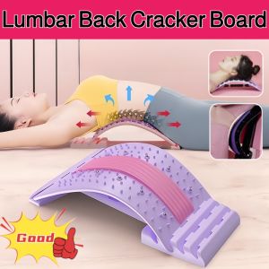 Back Stretcher Lumbar Back Cracker Board Magnetic Therapy Back Massager Lower and Upper Lumbar Support Stretcher