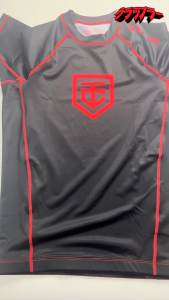 The Grappler Black Martial Arts Short Sleeve Rash Guard Compression