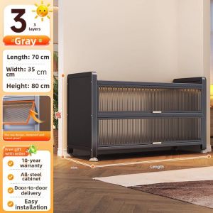 DIBIOU | Dustproof Multifunctional Storage Cabinet Steel