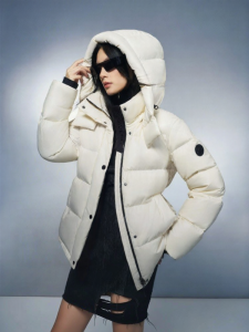 BOSIDENG | Slimming Waist-Cinched 90% Goose Down Womens Winter Jacket