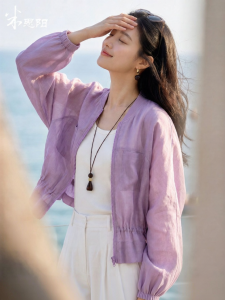 Misoshine | Breathable Loose Casual Hemp Women Jacket